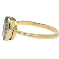Edwardiaanse aquamarijn ring van 18 karaat goud