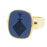 Vintage signet intaglio ring-Vintage Rings-The Antique Ring Shop