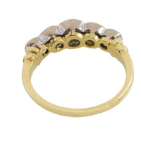 Five stone diamond ring in 18 carat gold