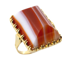 Vintage carnelain ring in 14 carat gold-vintage rings-The Antique Ring Shop