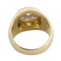 18 carat white and yellow gold diamond ring-vintage rings-The Antique Ring Shop