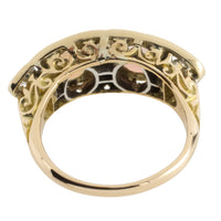Victorian opal and old cut diamond ring-Antique rings-The Antique Ring Shop