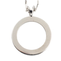 Diamond circle pendant in 18 carat gold-Pendants-The Antique Ring Shop