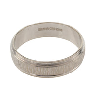 18 carat white gold band-wedding rings-The Antique Ring Shop