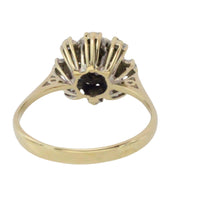 Snow flake diamond cluster ring in 14 carat gold-Vintage Rings-The Antique Ring Shop