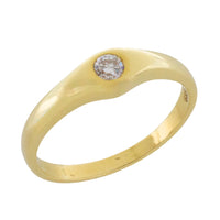 Diamond solitaire ring in 14 carat gold-engagement rings-The Antique Ring Shop