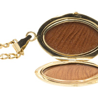 Vintage photo locket in 14 carat gold-Pendants-The Antique Ring Shop