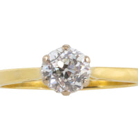 Vintage old cut diamond solitaire ring-engagement rings-The Antique Ring Shop
