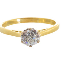 Vintage old cut diamond solitaire ring-engagement rings-The Antique Ring Shop