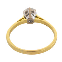 Vintage old cut diamond solitaire ring-engagement rings-The Antique Ring Shop