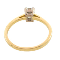 Emerald cut diamond solitaire ring-engagement rings-The Antique Ring Shop