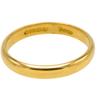 22 carat gold wedding band from 1954-wedding rings-The Antique Ring Shop