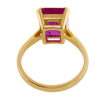 Ruby ring in 18 carat gold-Vintage Rings-The Antique Ring Shop
