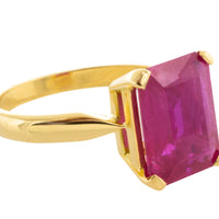 Ruby ring in 18 carat gold-Vintage Rings-The Antique Ring Shop