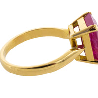 Ruby ring in 18 carat gold-Vintage Rings-The Antique Ring Shop