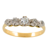Vintage diamond ring in 14 carat gold-Vintage Rings-The Antique Ring Shop