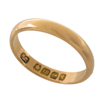 18 carat gold wedding band from 1915-wedding rings-The Antique Ring Shop