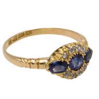 Sapphire and diamond ring from 1916-Antique rings-The Antique Ring Shop