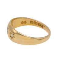 Edwardian three stone gypsy ring from 1908-Antique rings-The Antique Ring Shop