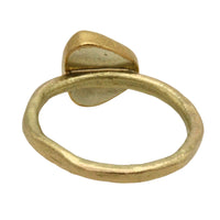 Textured light pink tourmaline ring in 14 carat gold-Vintage Rings-The Antique Ring Shop