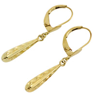 Vintage 14 carat gold pendant earrings-Earrings-The Antique Ring Shop