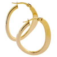 14 carat gold hoop earrings-Earrings-The Antique Ring Shop