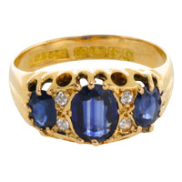 Sapphire and diamond ring from 1913