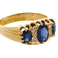 Sapphire and diamond ring from 1913