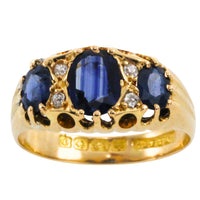 Sapphire and diamond ring from 1913