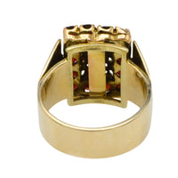 Vintage 14 carat gold ring with garnets