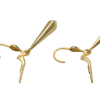 Vintage 14 carat gold pendant earrings