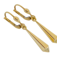 Vintage 14 carat gold pendant earrings