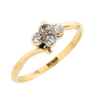 Edwardian four stone old cut diamond ring