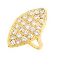 Marquise diamond ring in 14 carar gold