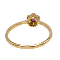 Edwardian old cut diamond and ruby ring in 18 carat gold