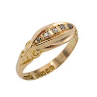 Edwardian rose cut diamond ring from 1918-The Antique Ring Shop
