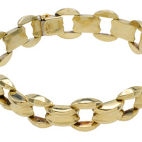 Vintage link bracelet in 14 carat gold-Bracelets-The Antique Ring Shop