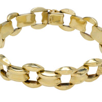 Vintage link bracelet in 14 carat gold-Bracelets-The Antique Ring Shop
