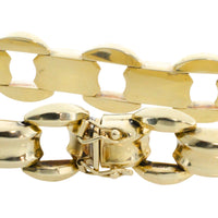 Vintage link bracelet in 14 carat gold-Bracelets-The Antique Ring Shop