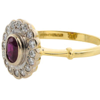 Vintage ruby and diamond ring