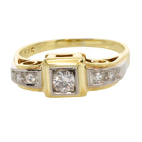 Vintage diamond ring in 14 carat gold-Vintage Rings-The Antique Ring Shop