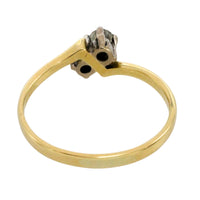 Sapphire and diamond Toi et Moi ring