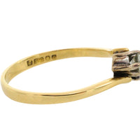 Sapphire and diamond Toi et Moi ring