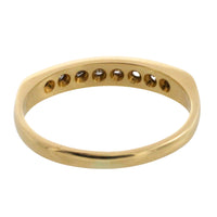 18 carat gold ring channel set with diamonds-Vintage Rings-The Antique Ring Shop