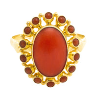 Vintage 14 carat gold cluster ring-Vintage Rings-The Antique Ring Shop