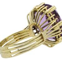 Vintage amethyst ring in 14 carat gold-Vintage Rings-The Antique Ring Shop