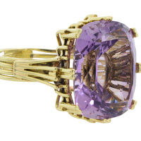 Vintage amethyst ring in 14 carat gold-Vintage Rings-The Antique Ring Shop