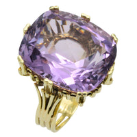Vintage amethyst ring in 14 carat gold-Vintage Rings-The Antique Ring Shop