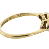 Five stone diamond ring in 18 carat gold and platinum-engagement rings-The Antique Ring Shop