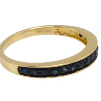 Sapphire half eternity band-Vintage Rings-The Antique Ring Shop